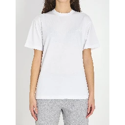 Cotton jersey T-shirt with embroidery