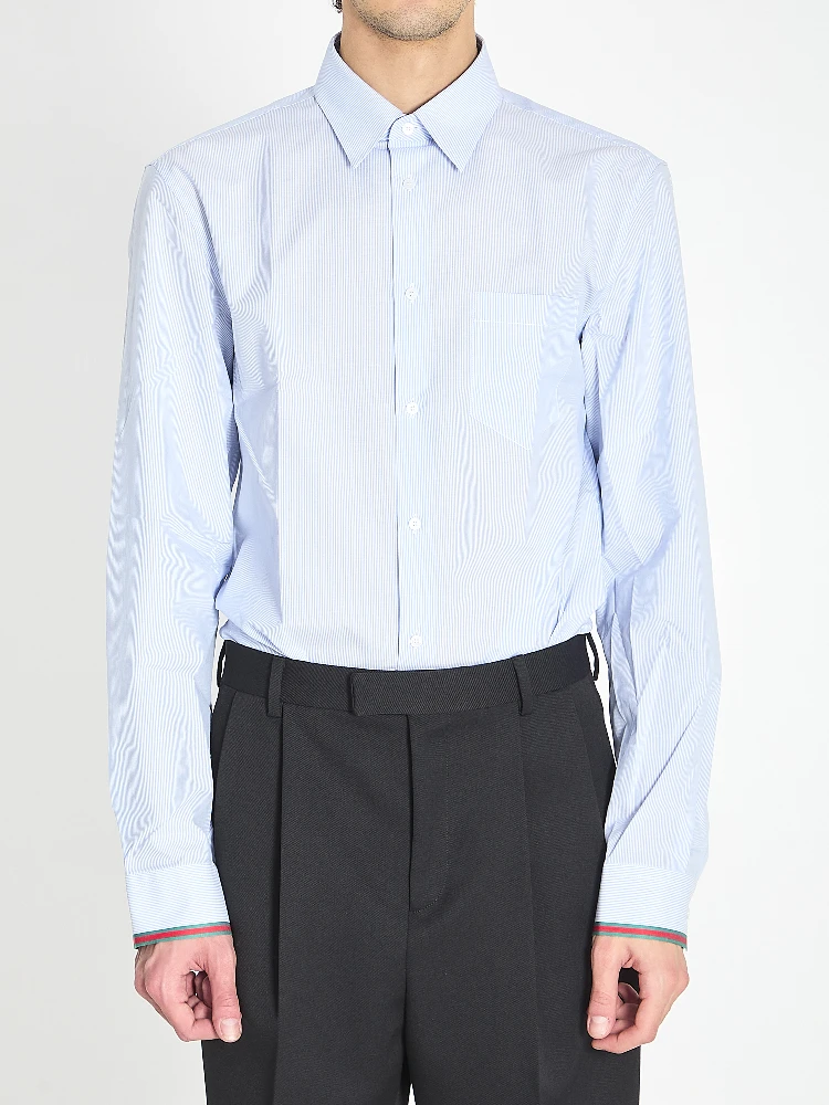 Web stripe cotton shirt