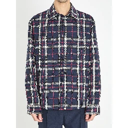 Check quilted overshirt