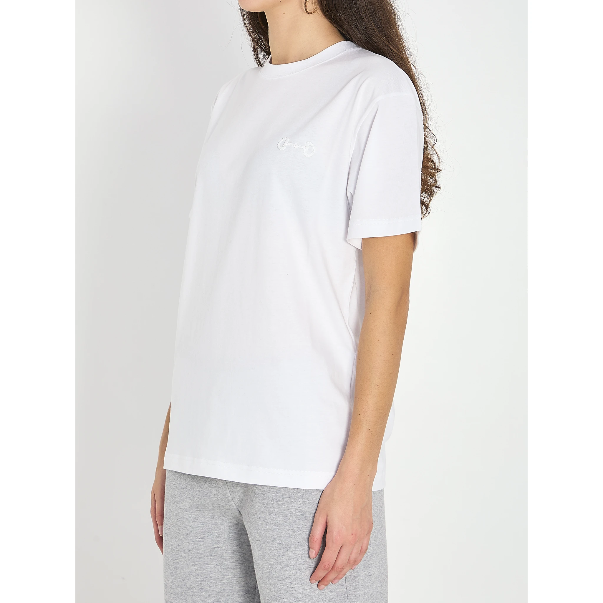 Cotton jersey T-shirt with embroidery