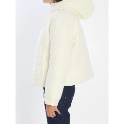 Wool-blend bomber jacket