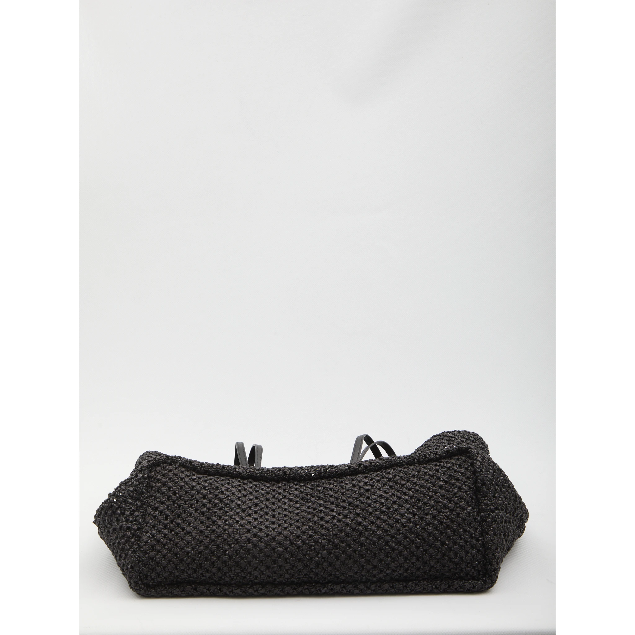 Black Barn Tote bag in Raffia