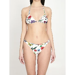 Printed jersey bikini