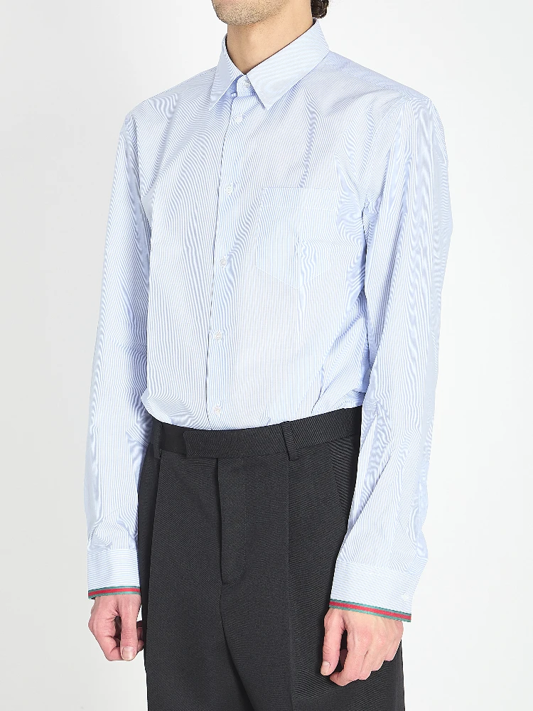 Web stripe cotton shirt alternative