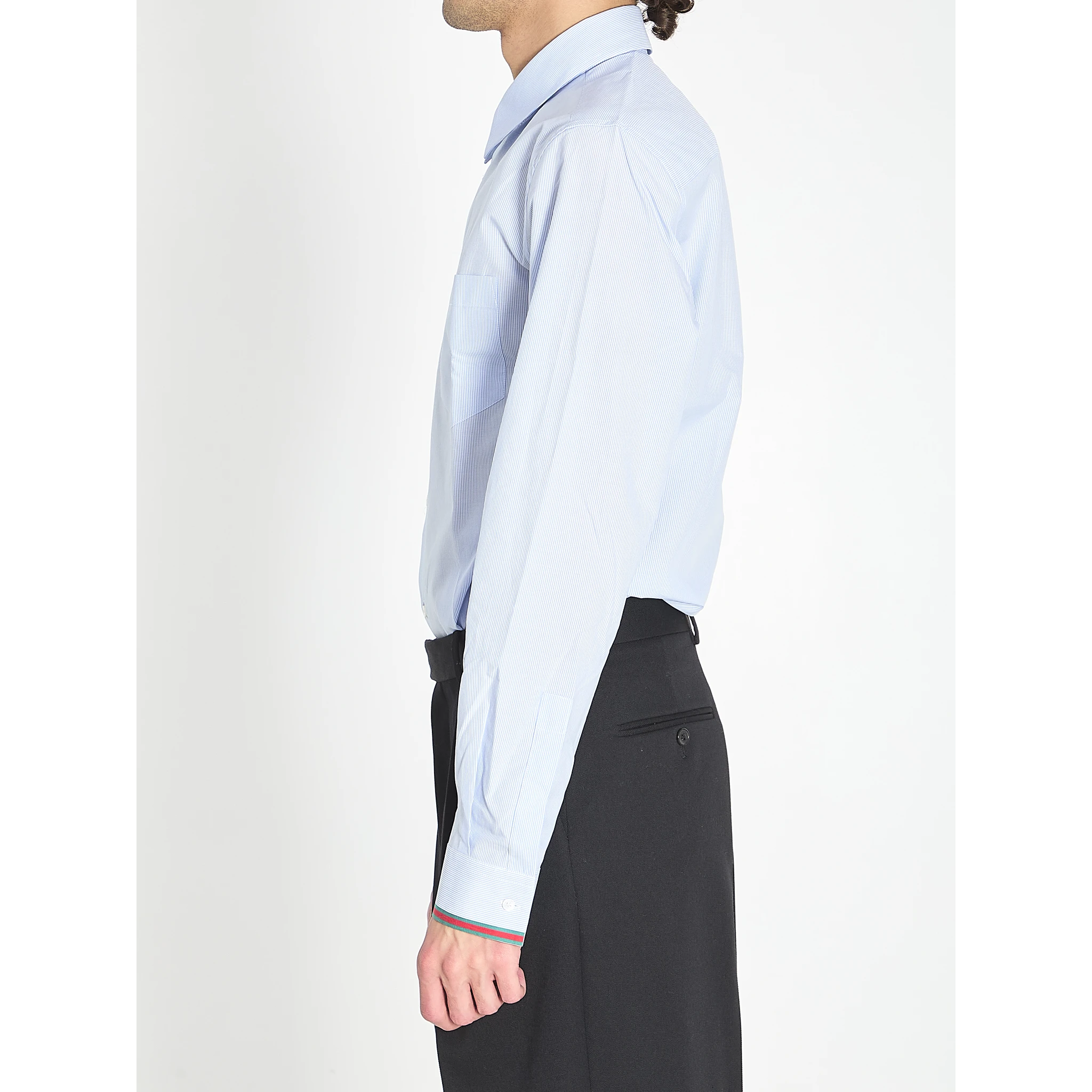 Web stripe cotton shirt