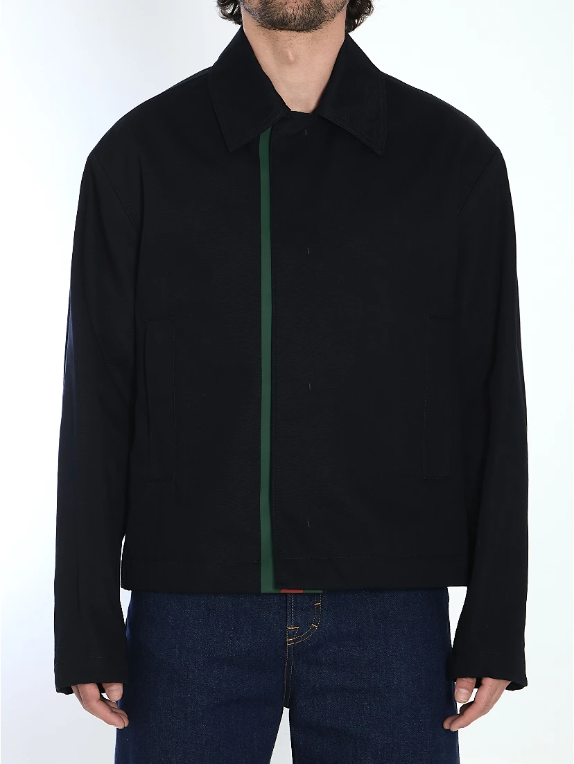 Cotton gabardine jacket