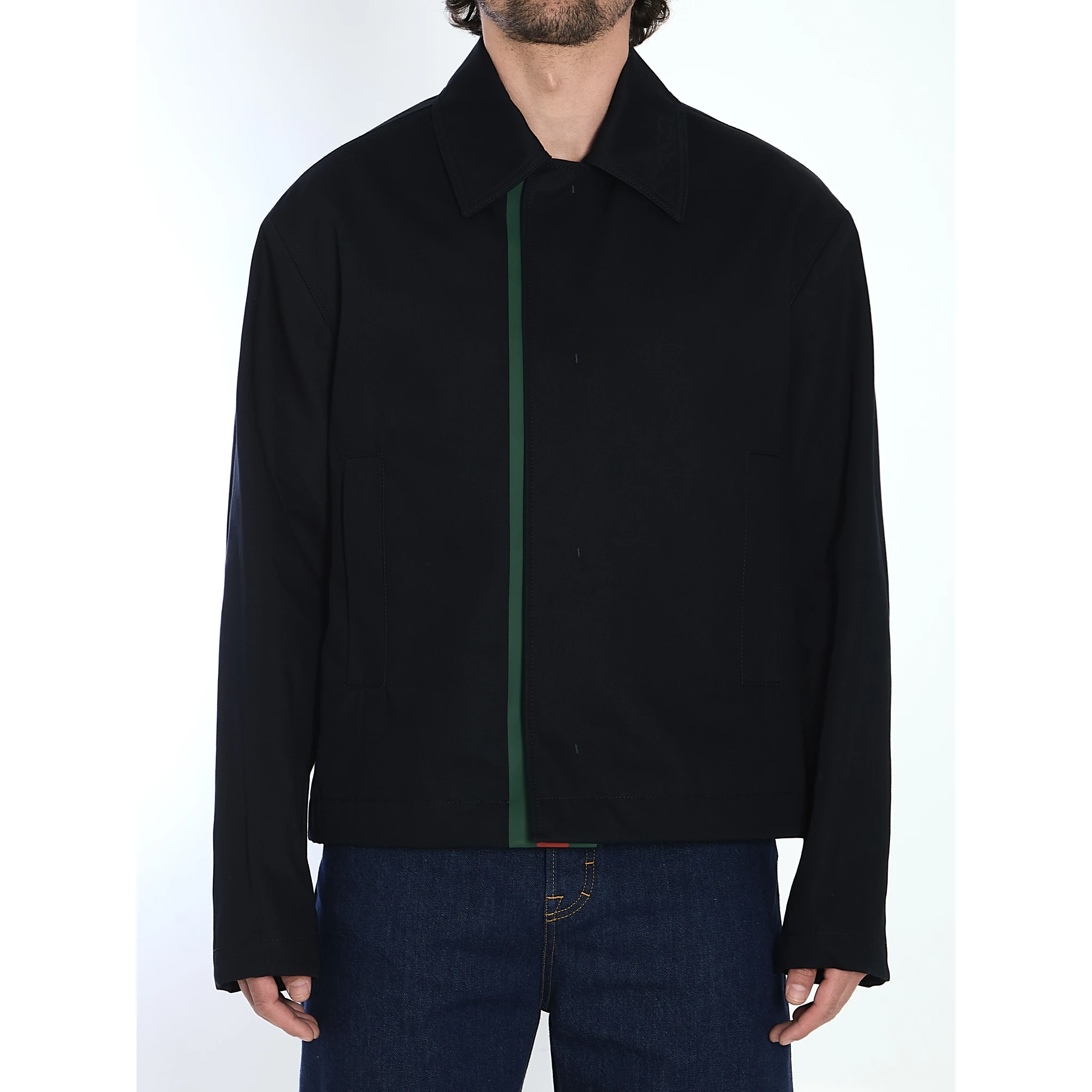 Cotton gabardine jacket