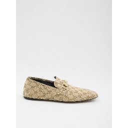 حذاء بدون كعب مزين بلجام حصان