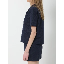 GG cotton gabardine top