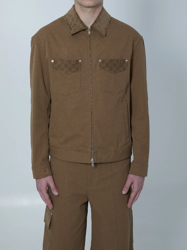 Camel cotton jacket