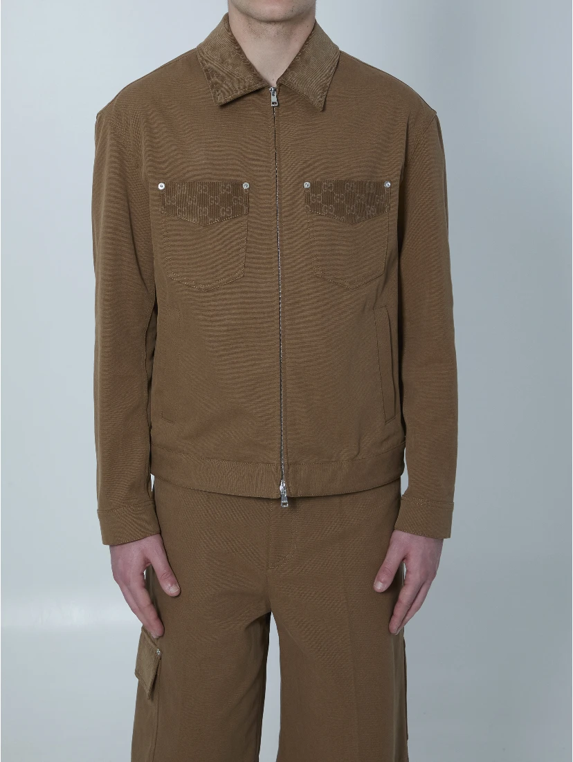 Camel cotton jacket