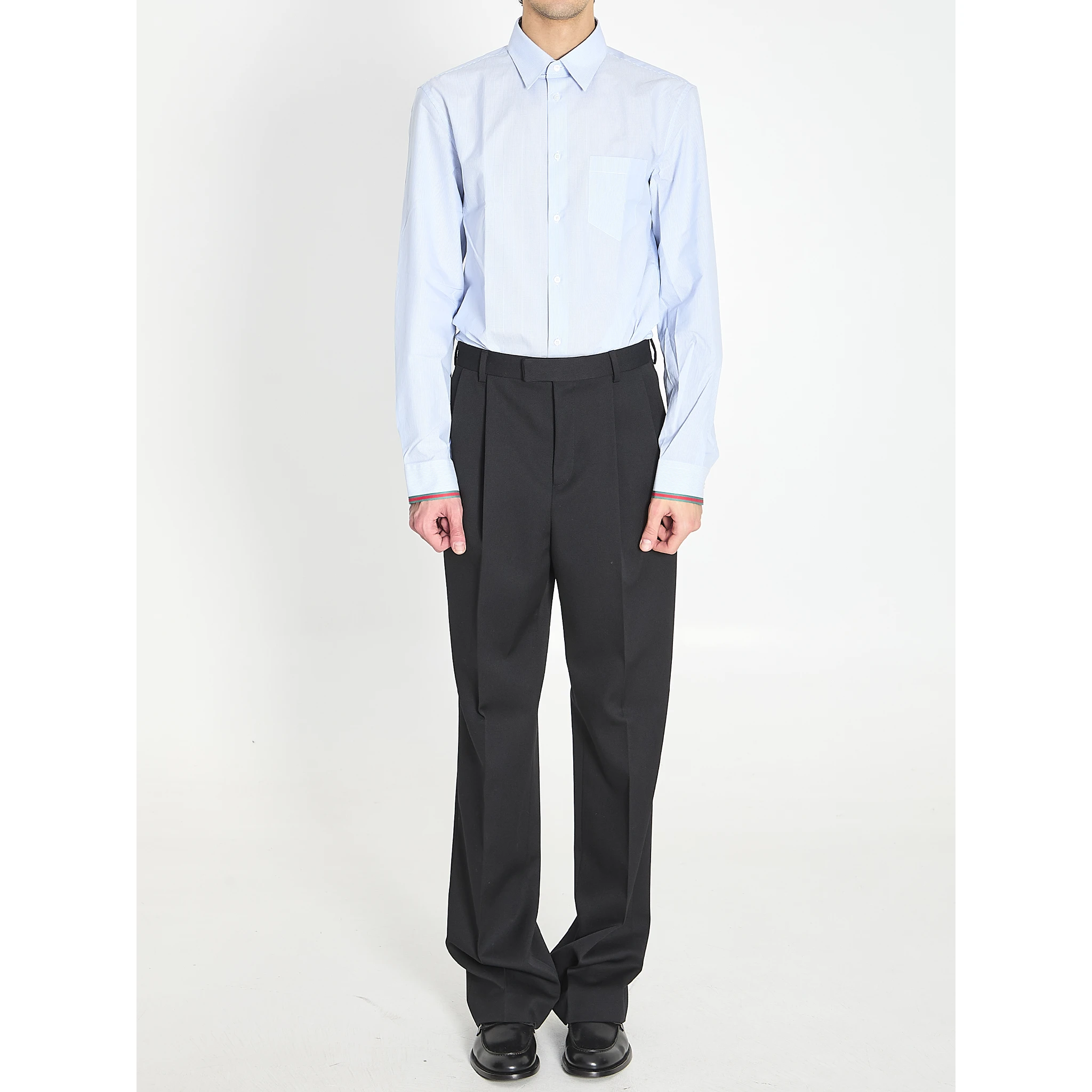 Web stripe cotton shirt