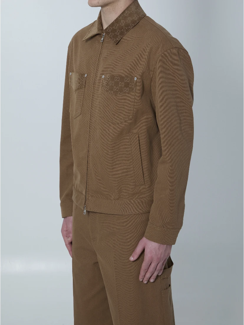 Camel cotton jacket