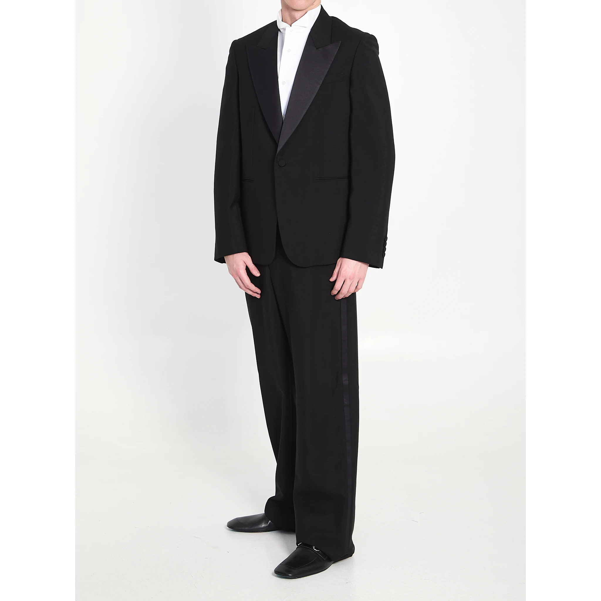 Fine mohair wool fabric suit