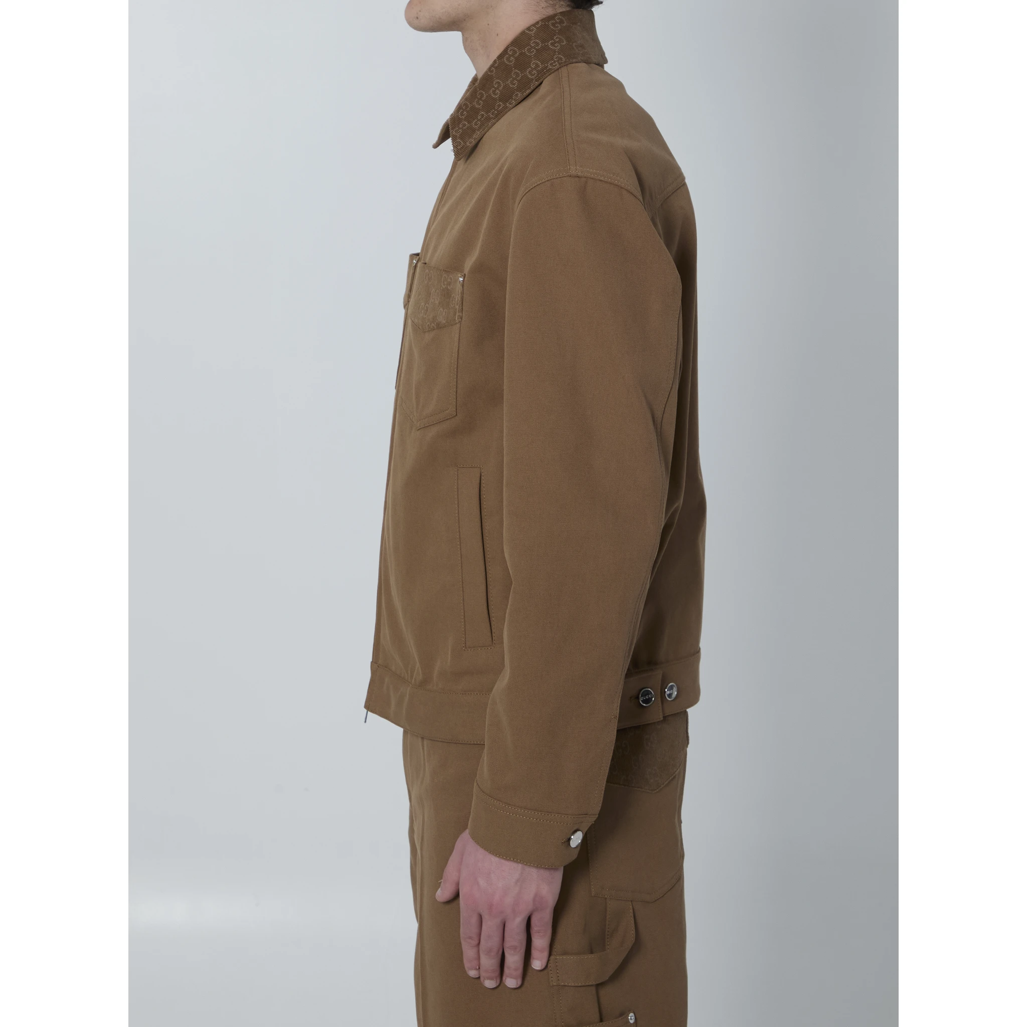 Camel cotton jacket