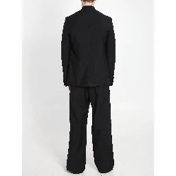 Fine mohair wool fabric suit