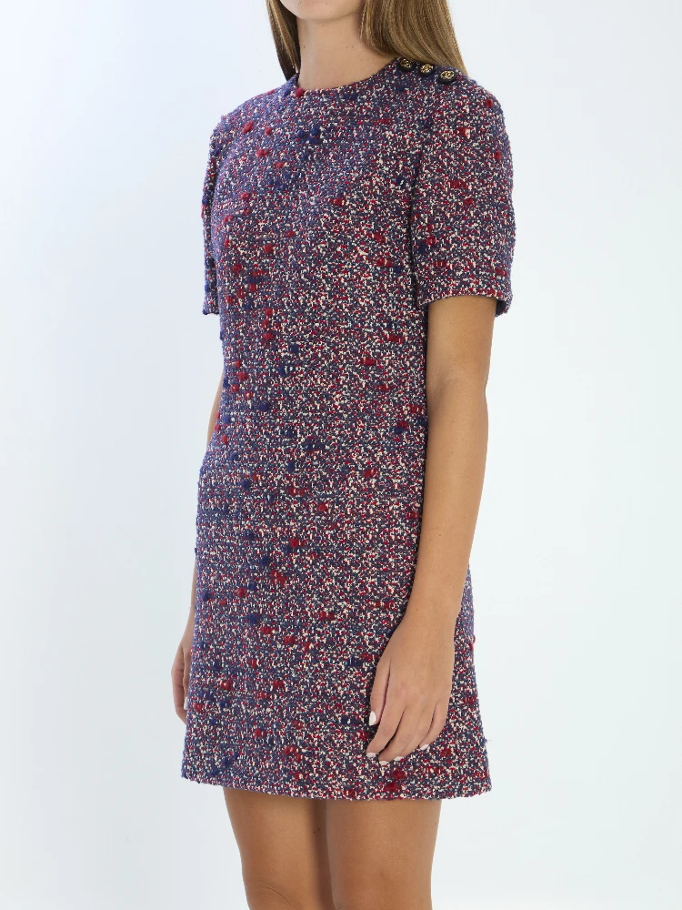 Wool bouclé dress alternative