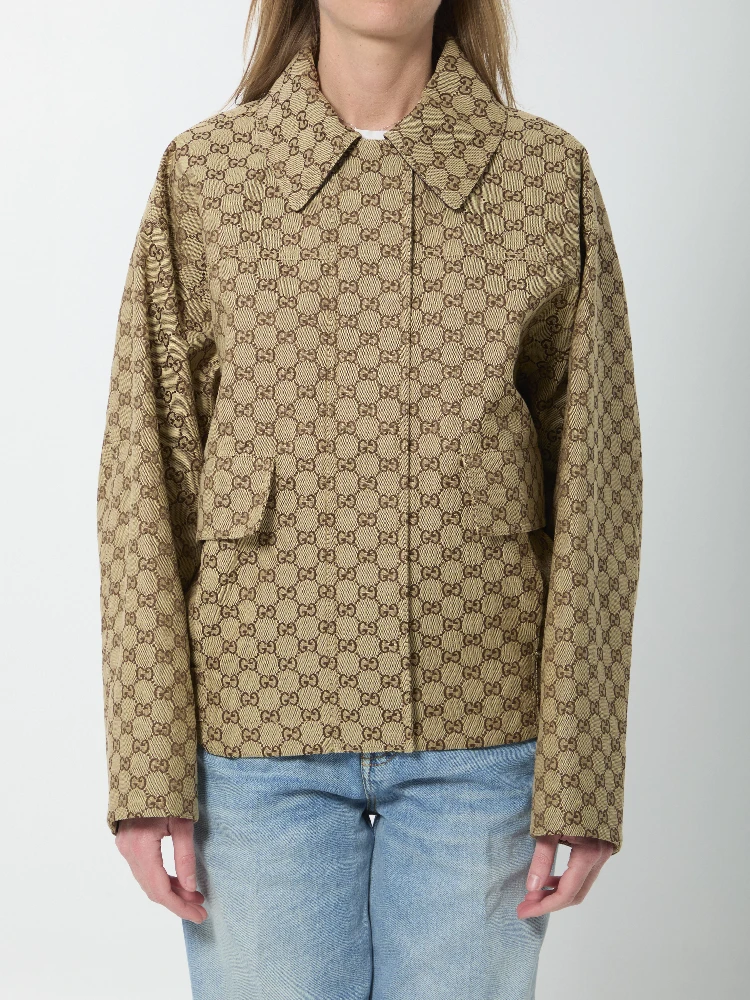GG fabric bomber jacket