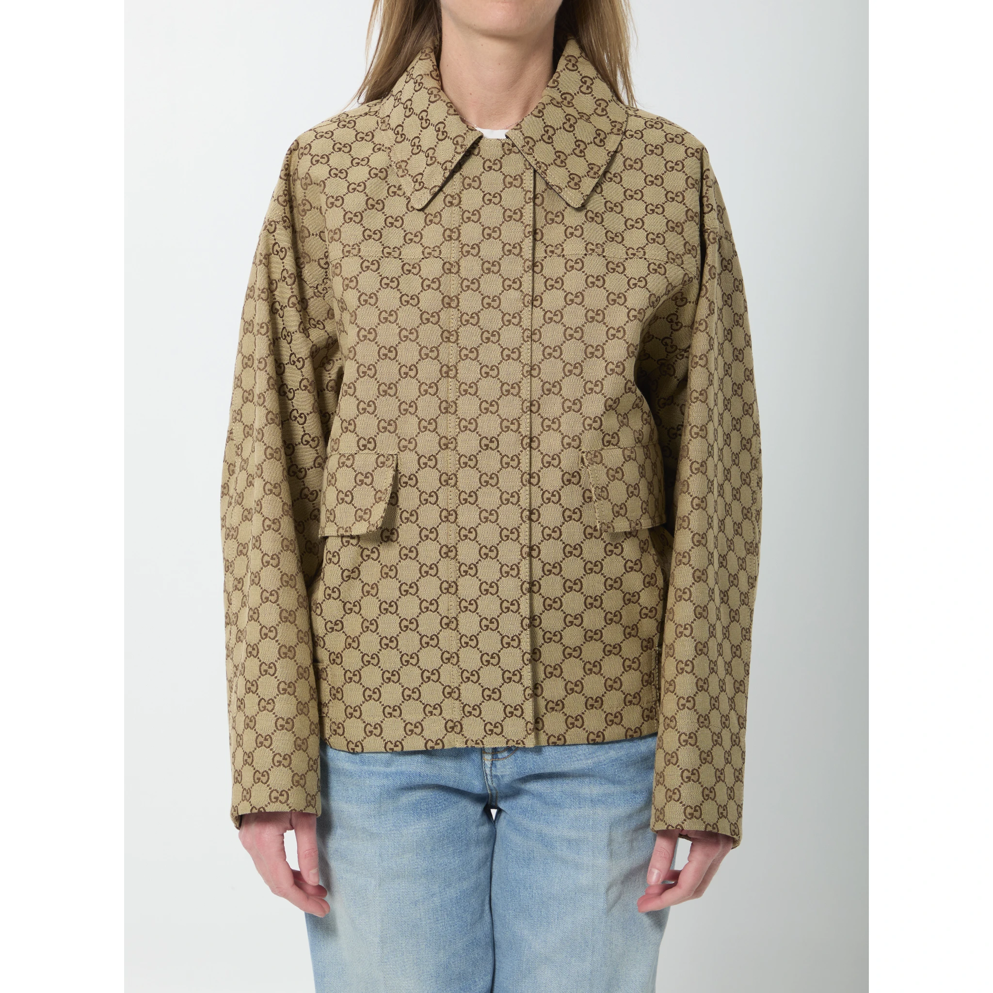 GG fabric bomber jacket