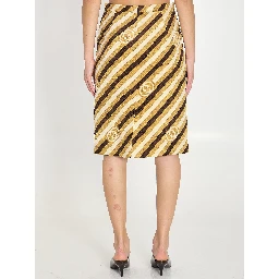 Diagonal GG longuette skirt