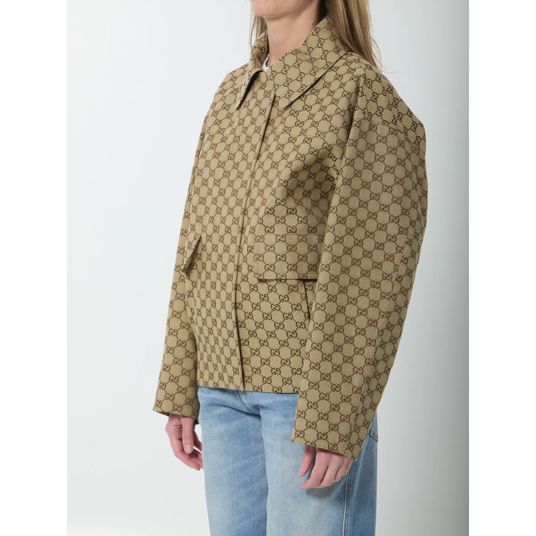 GG fabric bomber jacket