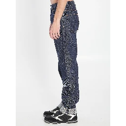 Denim trousers with hem details