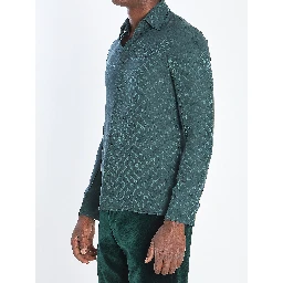 GG silk jacquard shirt