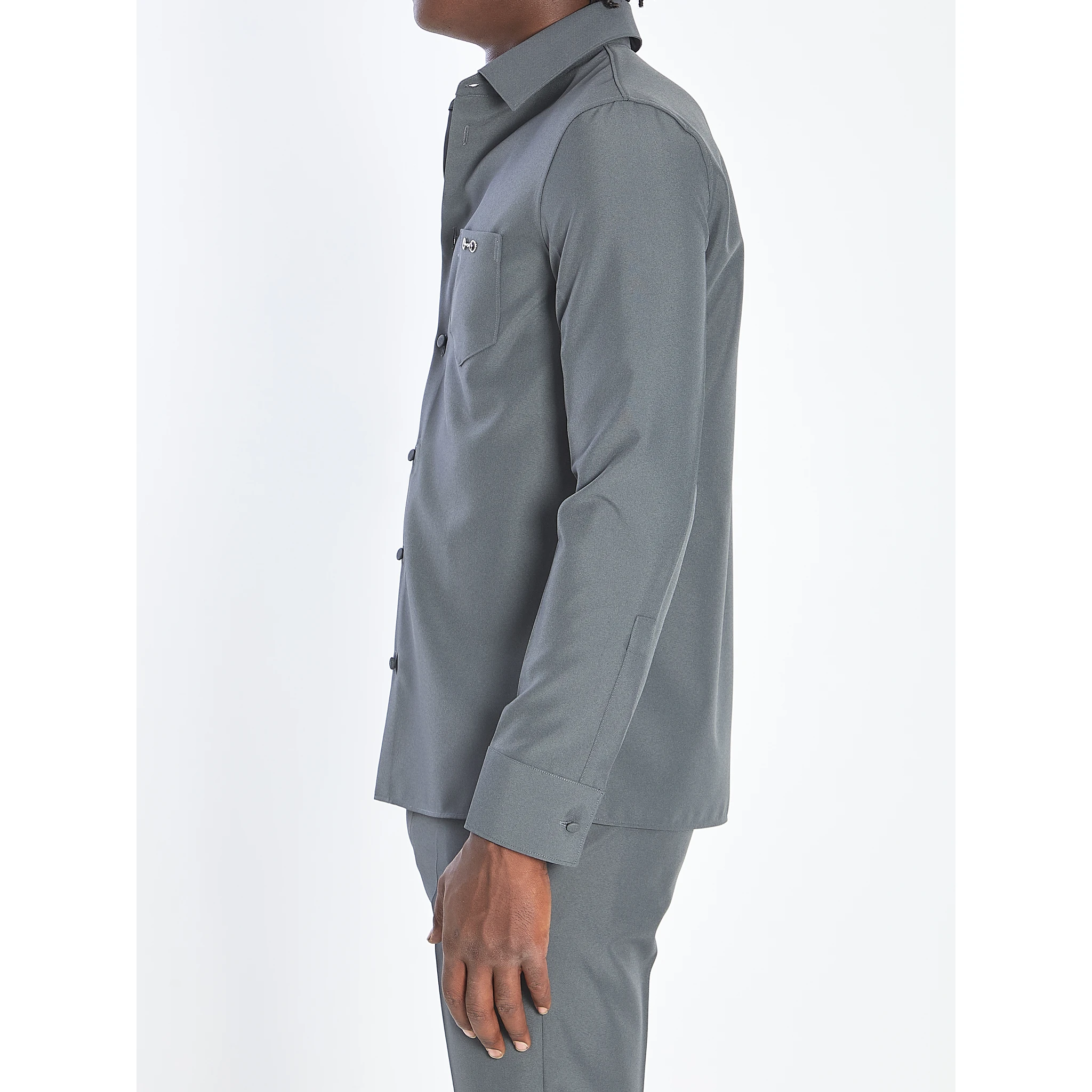 Shirt in technical fabric with Horsebit