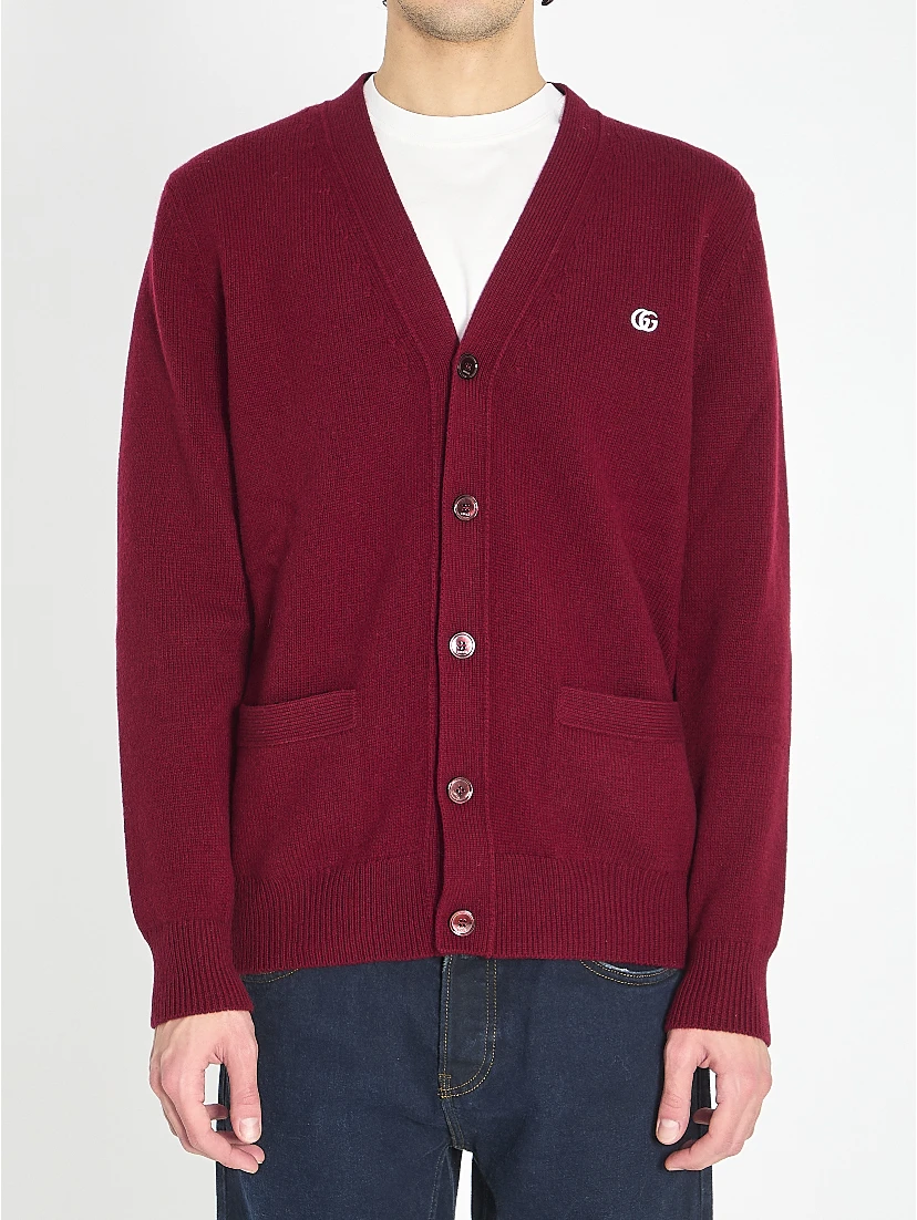 Cardigan in wool and cashmere