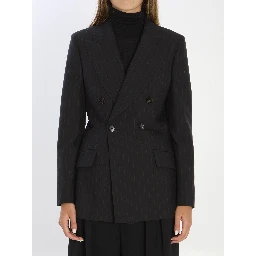 Double-breasted wool jacket