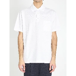 Polo in cotton stretch piqué