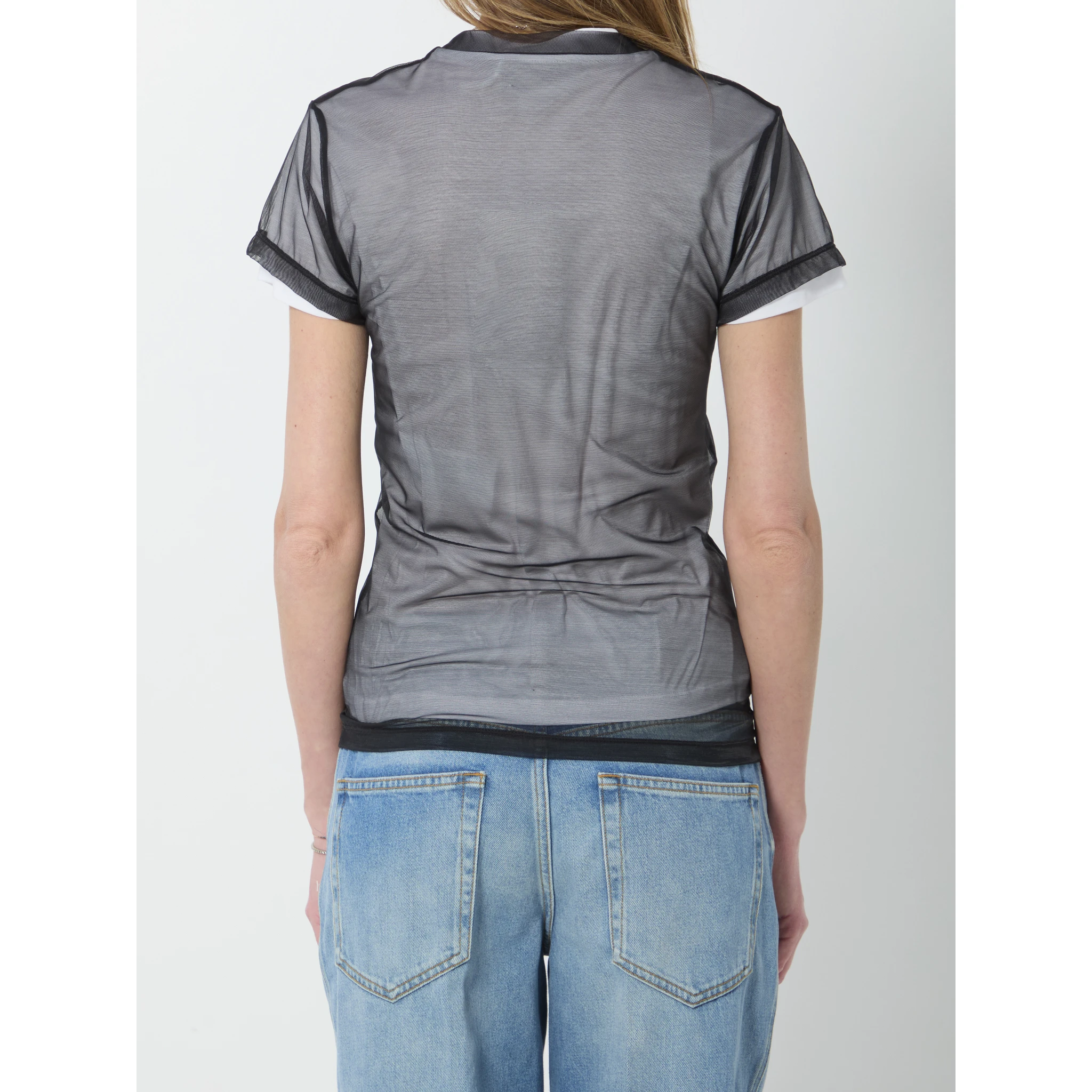 Double-layer jersey T-shirt