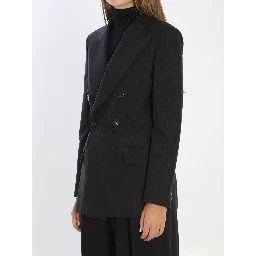 Double-breasted wool jacket