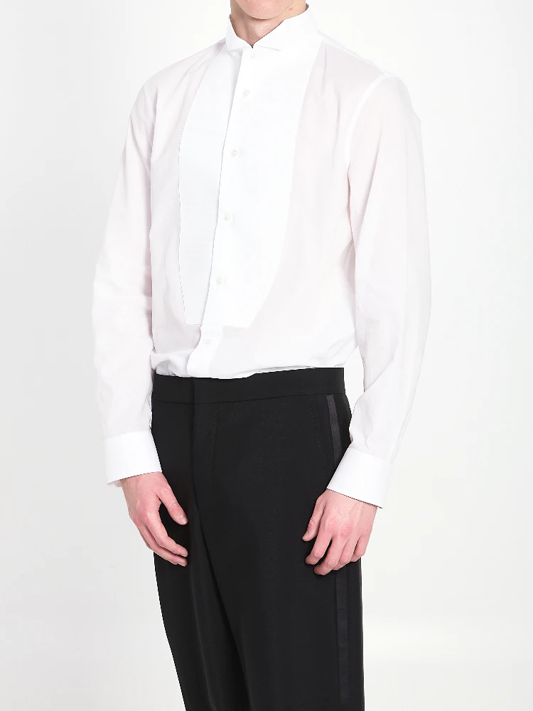 Evening Shirt in cotton chambray alternative