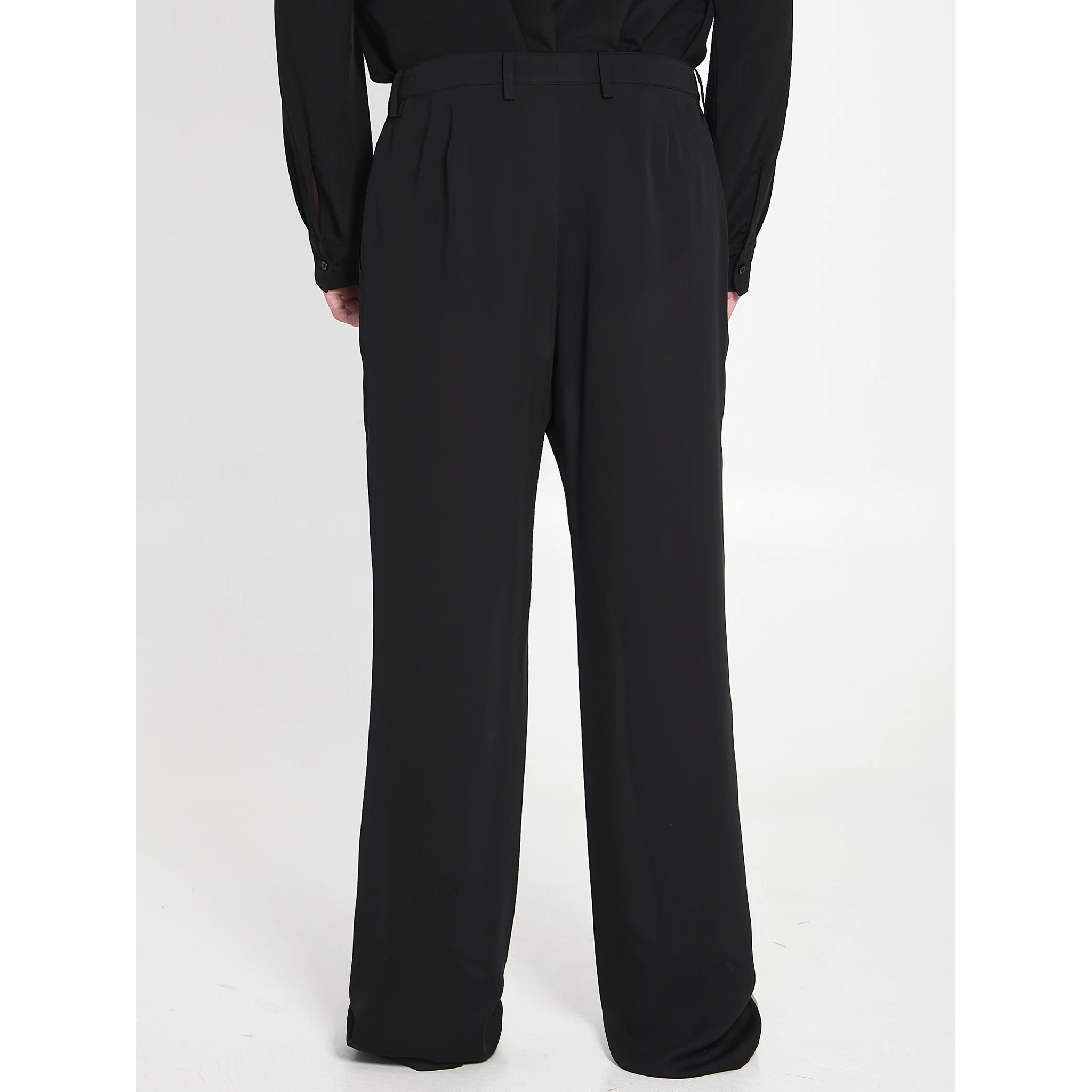 Silk georgette pants