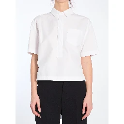 Shirt with embossed logo