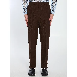 Wool twill trousers