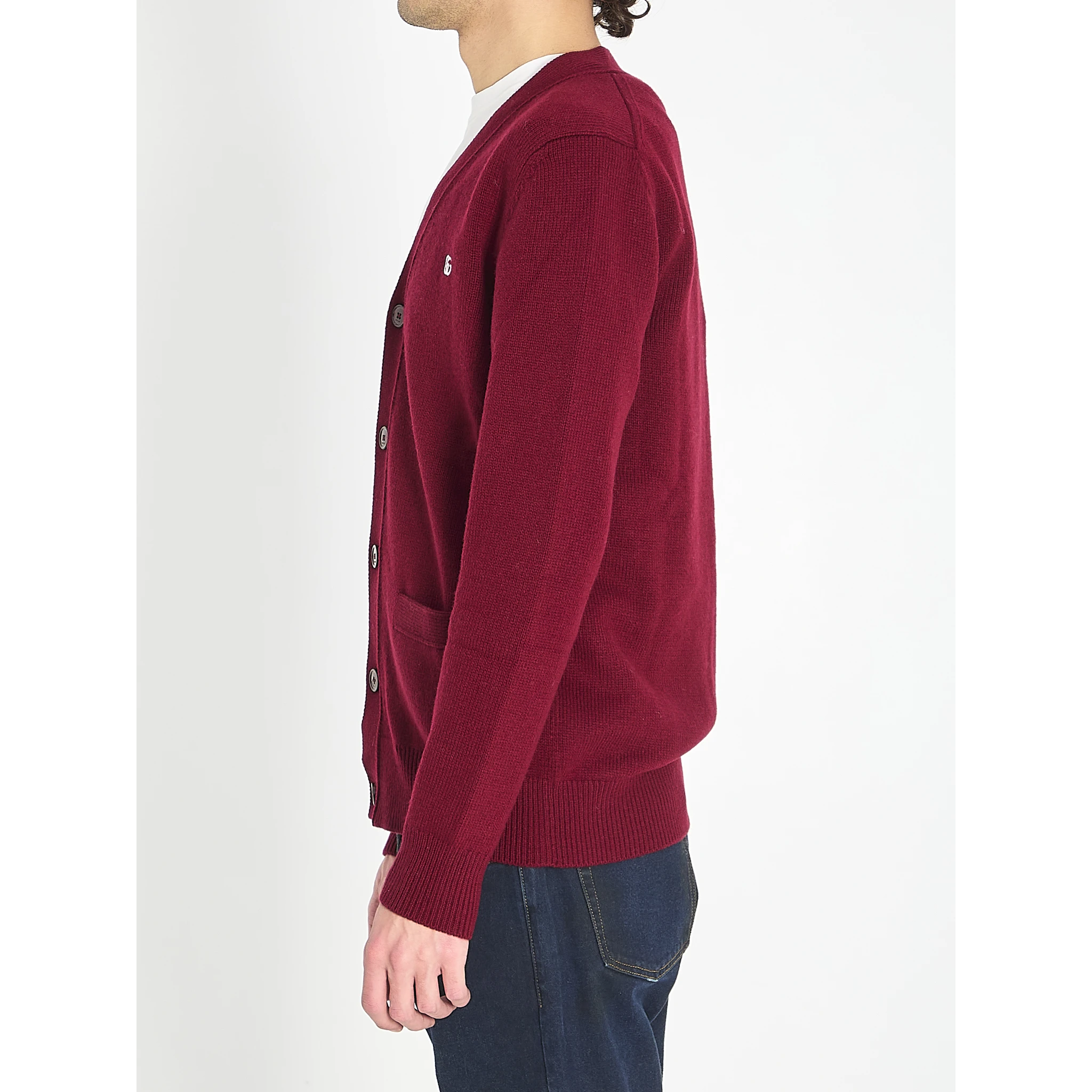 Cardigan in wool and cashmere