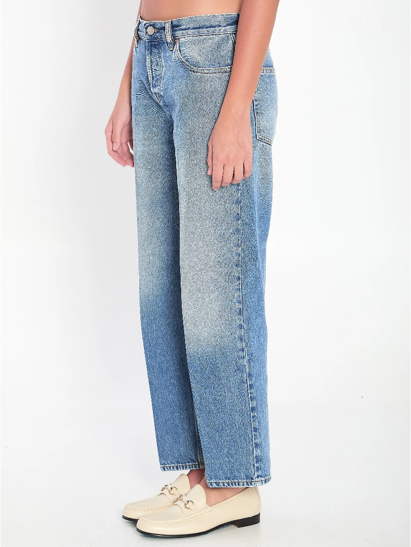 Straight-cut jeans