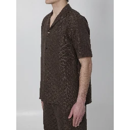 GG fabric bowling shirt