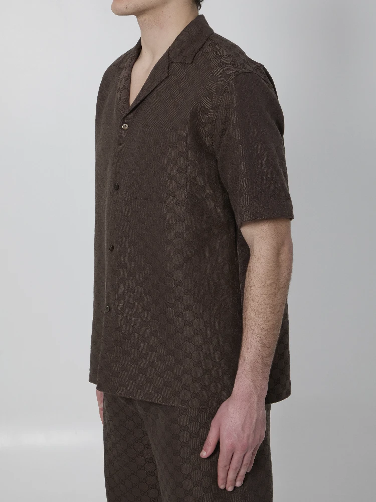 GG fabric bowling shirt alternative