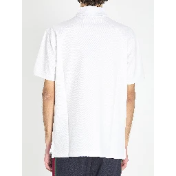 Polo in cotton stretch piqué