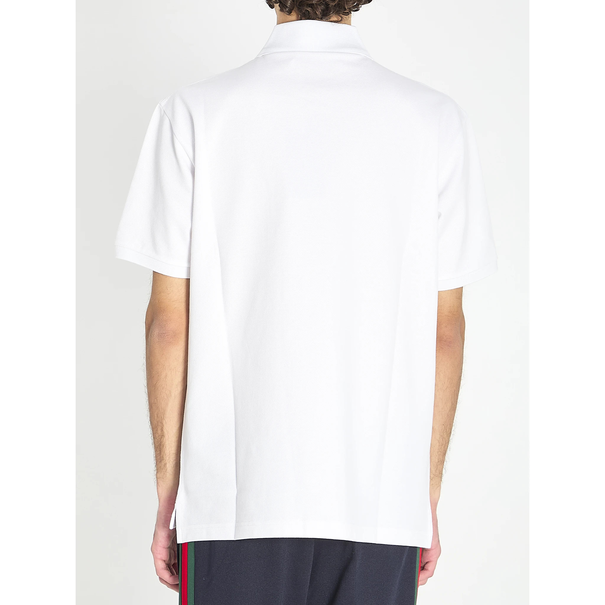 Polo in cotton stretch piqué