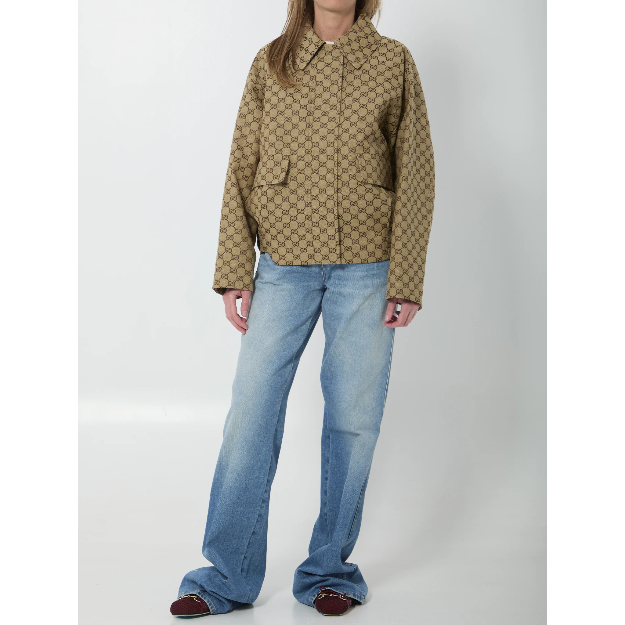 GG fabric bomber jacket