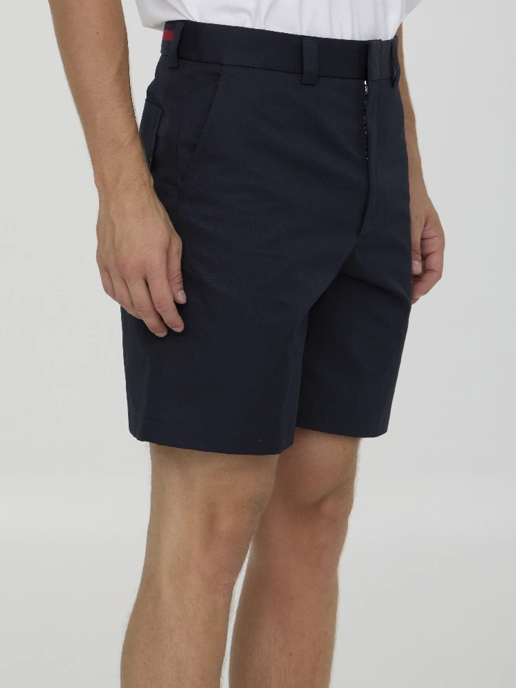 Bermuda shorts in double cotton twill alternative