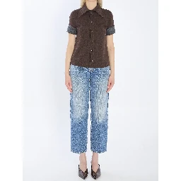 Cotton and wool jersey shirt