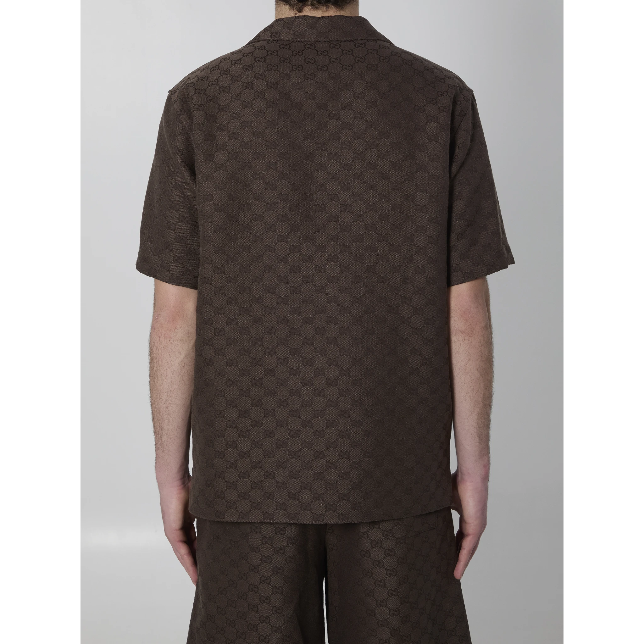 GG fabric bowling shirt