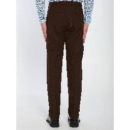 Wool twill trousers