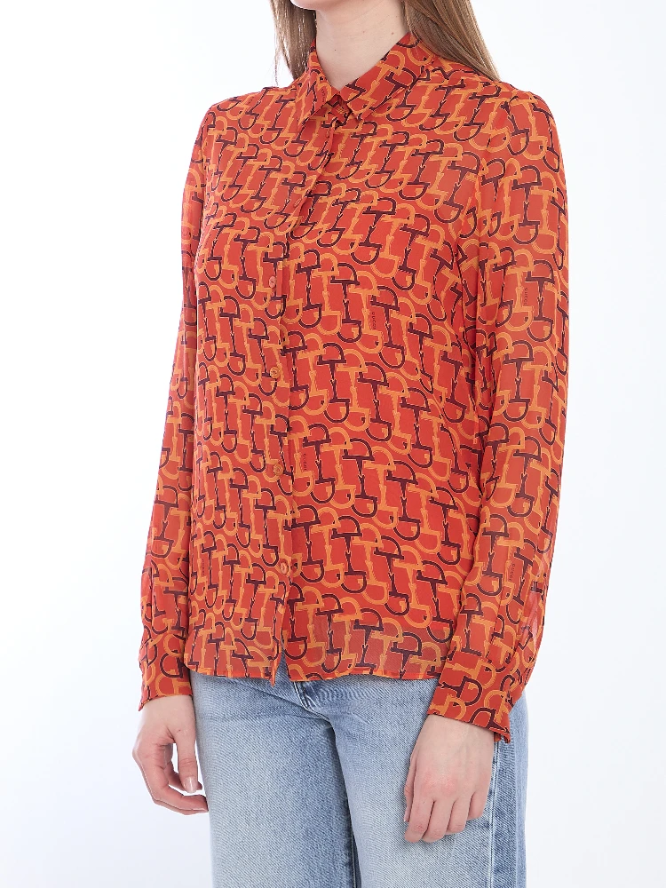 بلوزة حريرية مطبوعة alternative