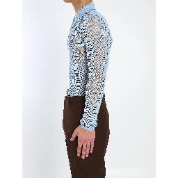 Technical mesh polo shirt